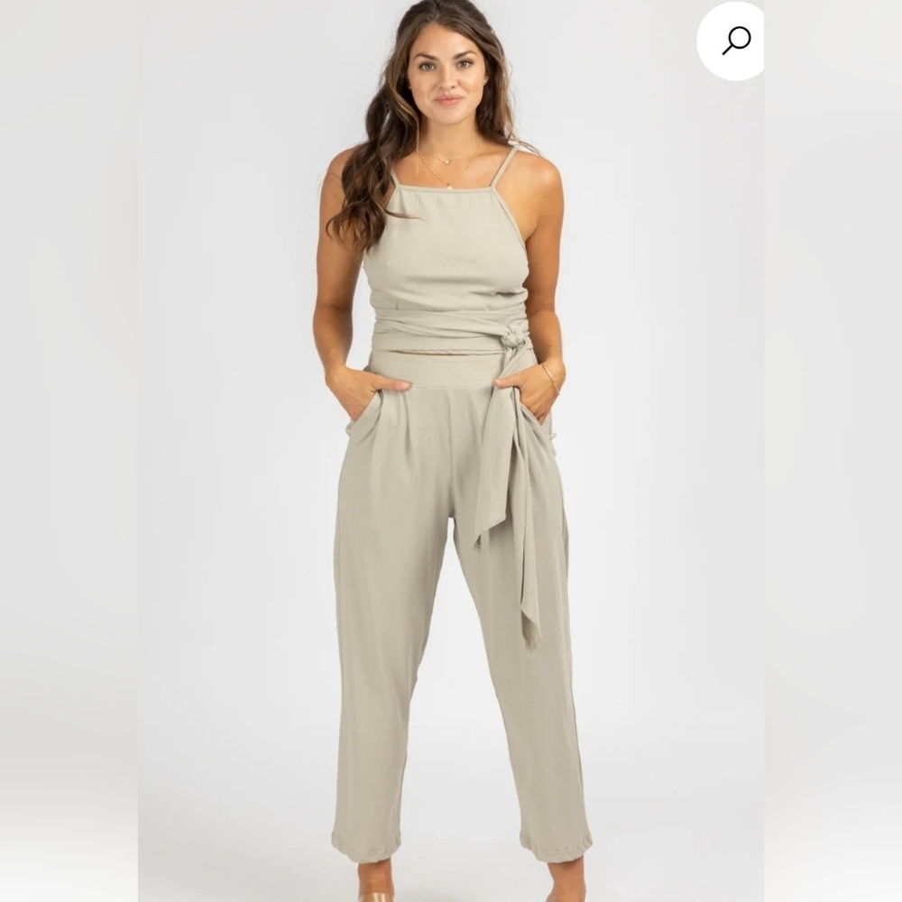 Elegant Cream Jumpsuit